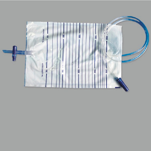 CE/ISO Approved Cross Outlet Valve 2000ml Urine Bag (MT58043003)