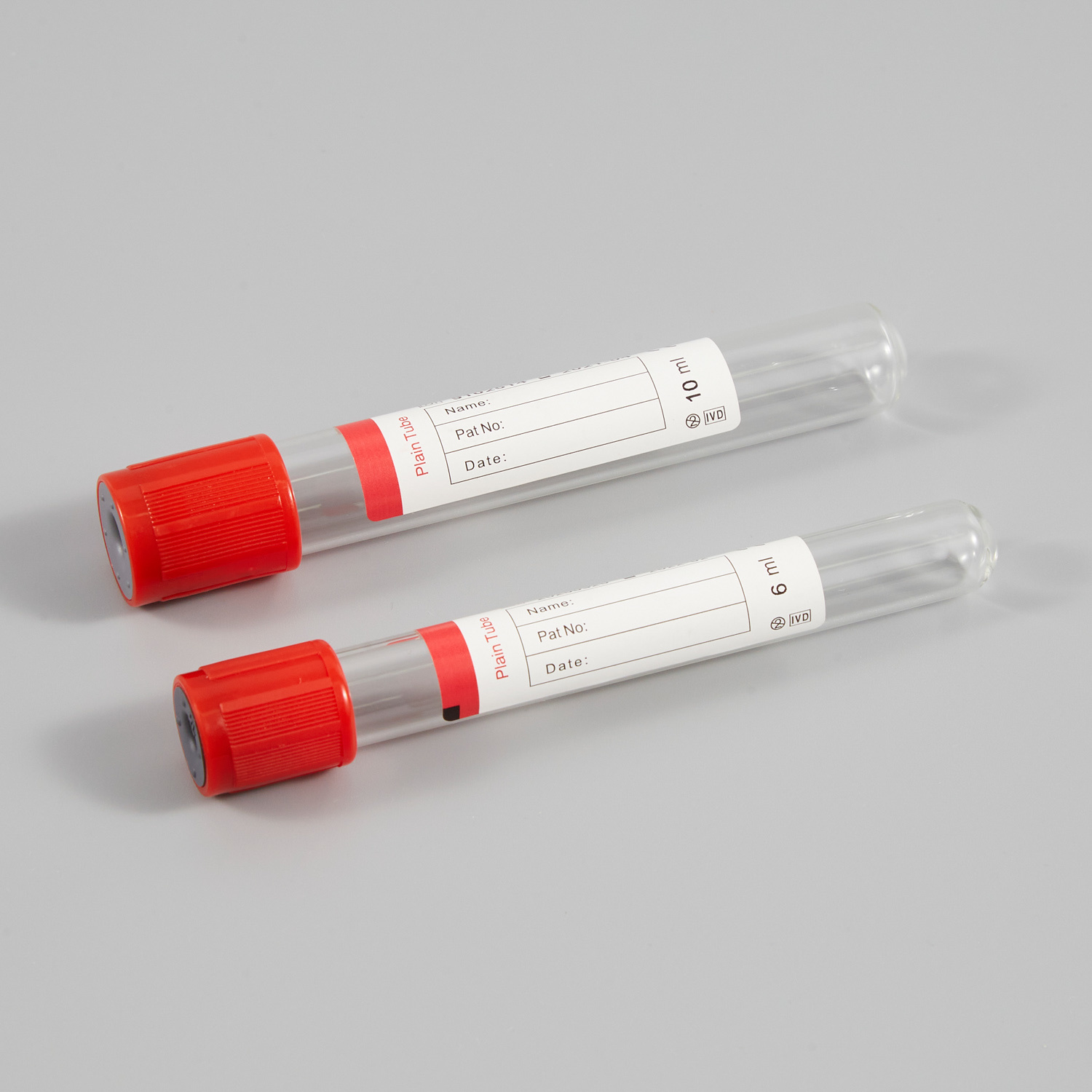 Disposable No Additive Virus Test Blood Vacuum Tube